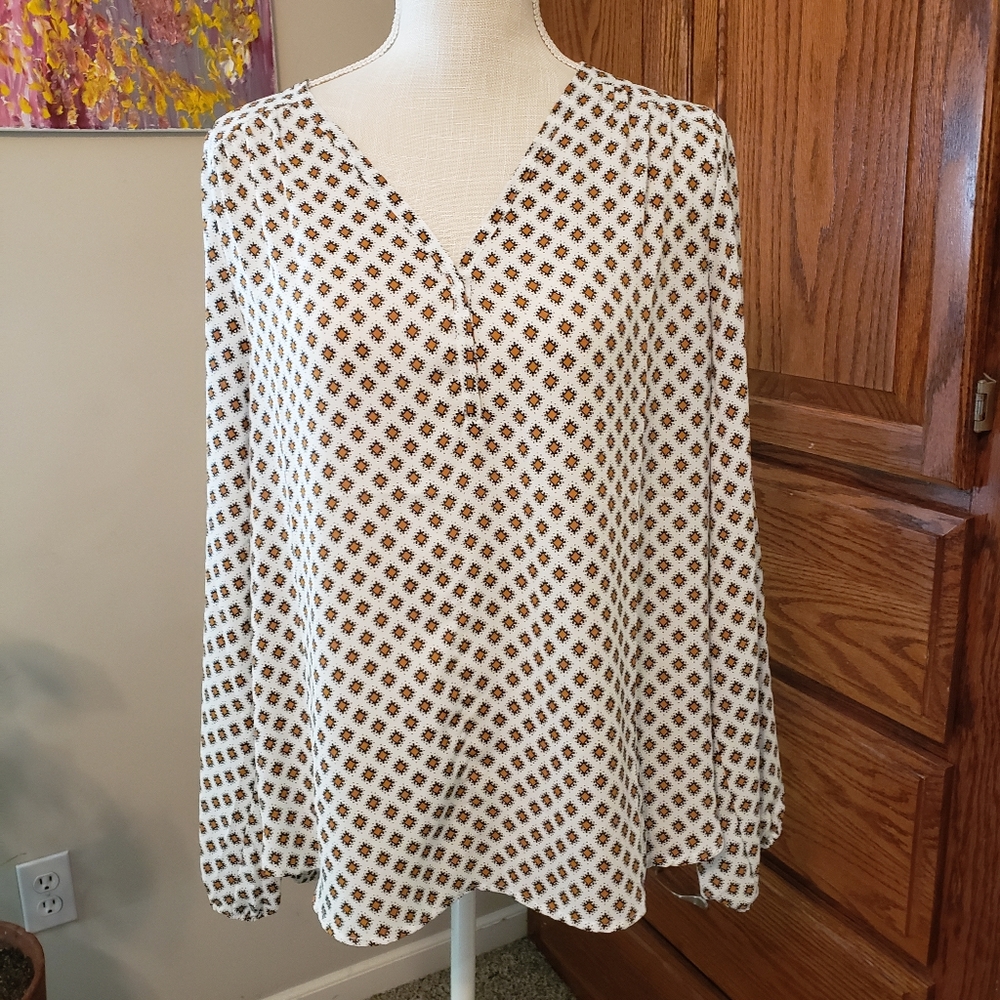 Pleione long-sleeved dress blouse L